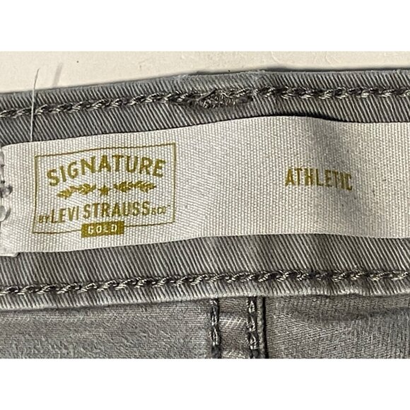 Levi's jeans mens 38 x 32 Athletic stretch Signature Gold gray - Picture 5 of 13